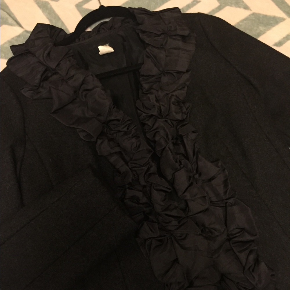 JCrew Lined Wool Blazer with Collar Detail NWOT